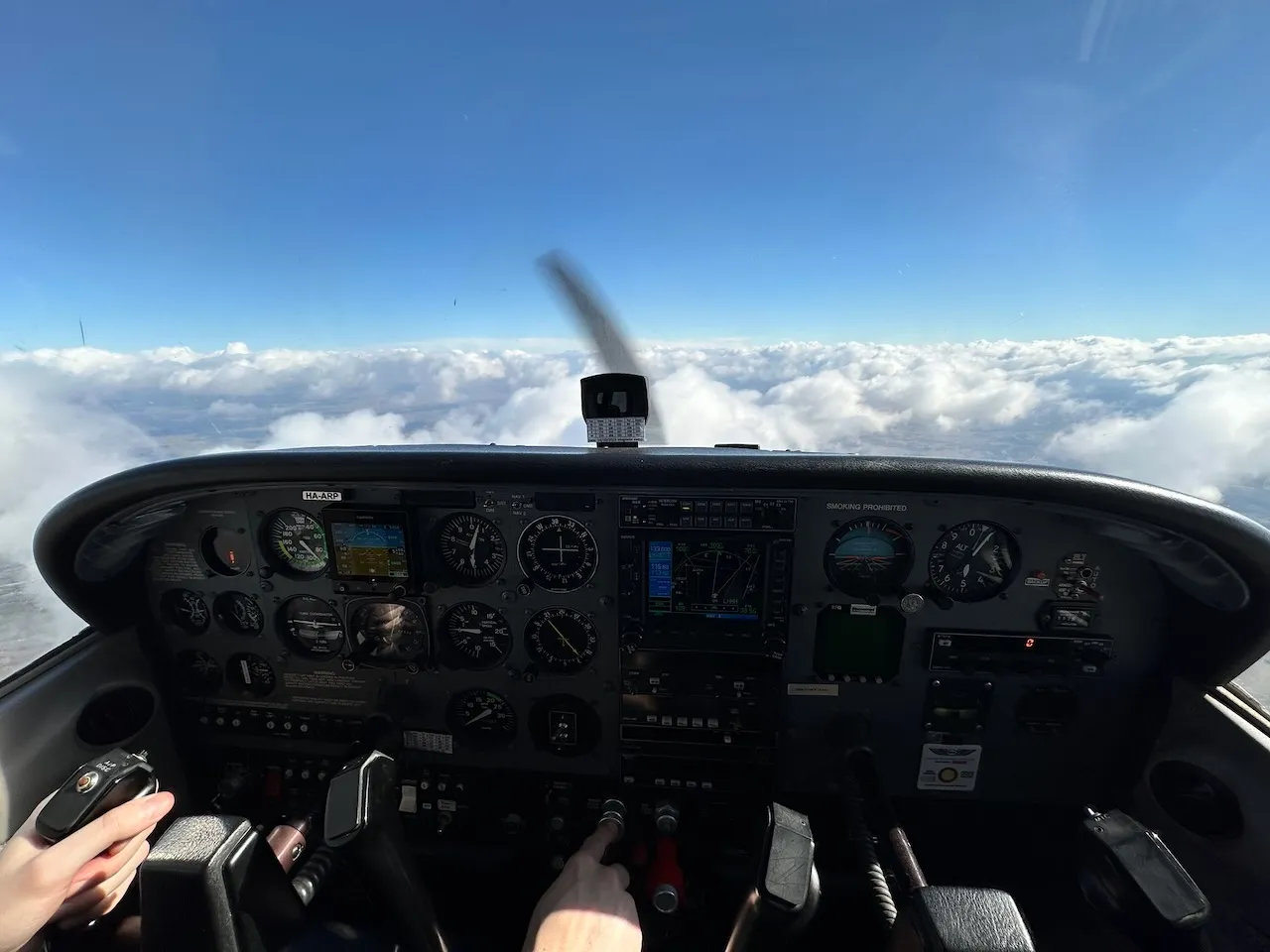 Pilot training scene